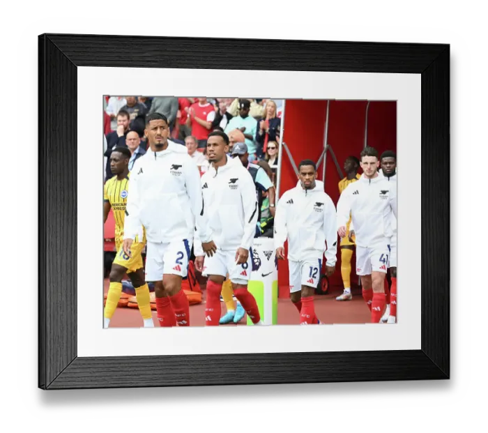 Framed Print : Arsenal FC v Brighton & Hove Albion FC - Premier League Arsenal FC v Brighton & Hove Albion FC - Premier League