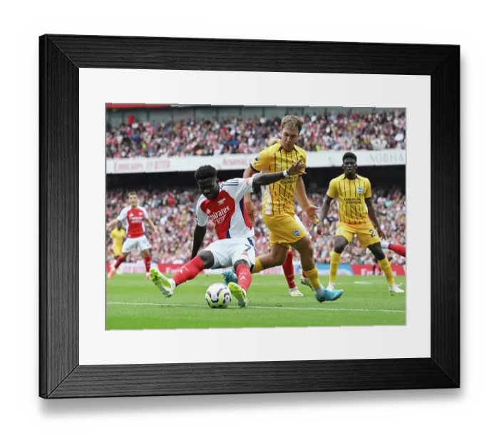 Framed Print : Arsenal FC v Brighton & Hove Albion FC - Premier League Arsenal FC v Brighton & Hove Albion FC - Premier League