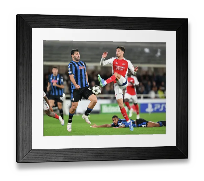 Framed Print : Atalanta BC v Arsenal FC - UEFA Champions League 2024 / 25 League Phase MD1