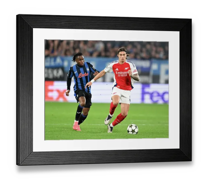 Framed Print : Atalanta BC v Arsenal FC - UEFA Champions League 2024 / 25 League Phase MD1