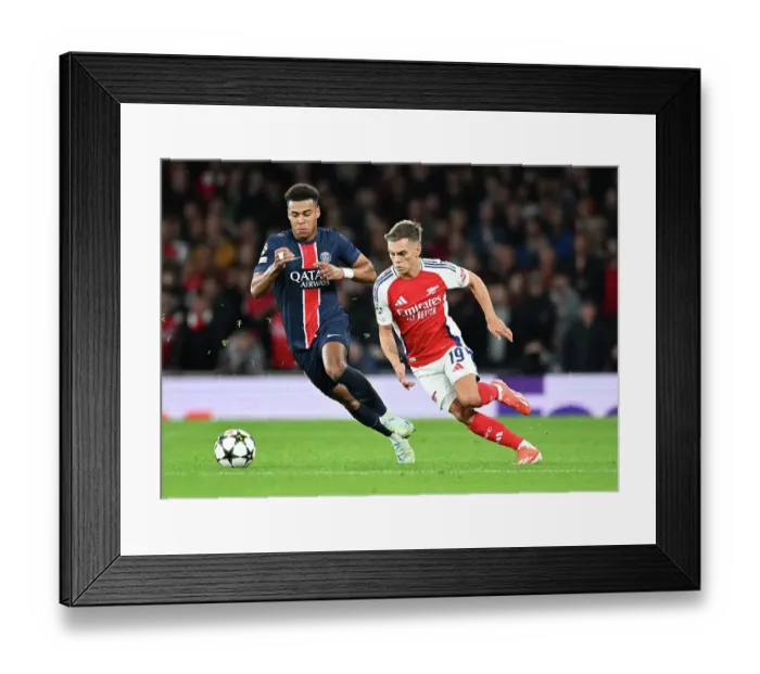 Framed Print : Arsenal FC v Paris Saint-Germain - UEFA Champions League 2024 / 25 League Phase MD2 Framed Print : Arsenal FC v Paris Saint-Germain - UEFA Champions League 2024 / 25 League Phase MD2