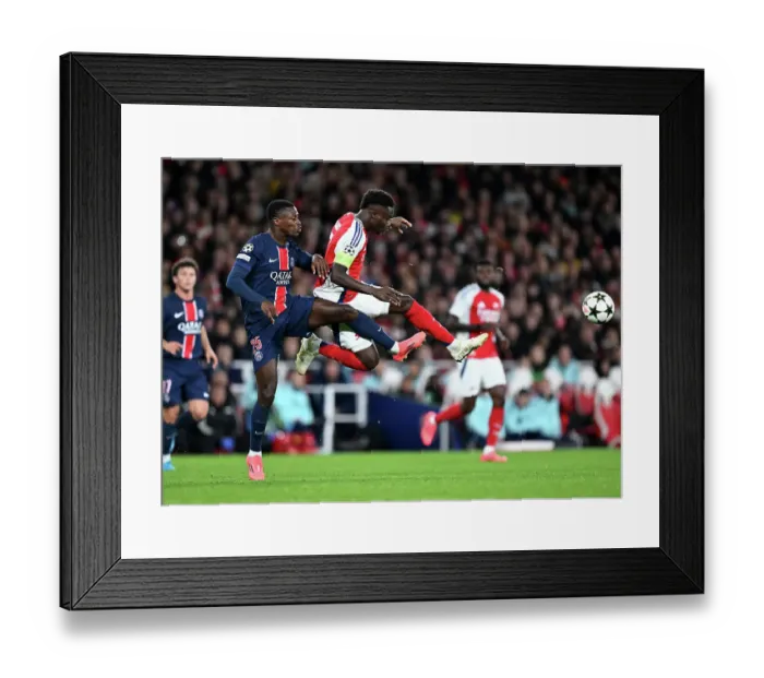 Framed Print : Arsenal FC v Paris Saint-Germain - UEFA Champions League 2024 / 25 League Phase MD2