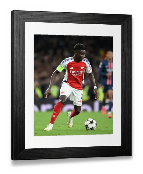 Framed Print : Arsenal FC v Paris Saint-Germain - UEFA Champions League 2024 / 25 League Phase MD2