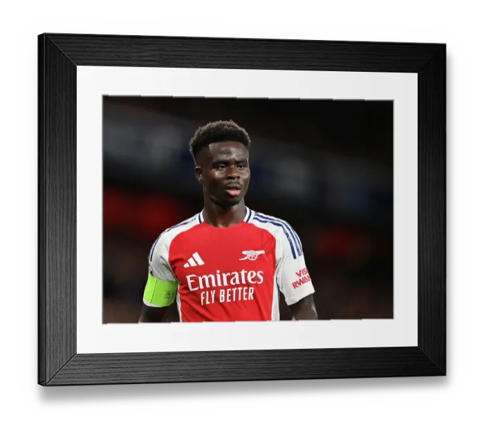 Framed Print : Arsenal FC v Paris Saint-Germain - UEFA Champions League 2024 / 25 League Phase MD2