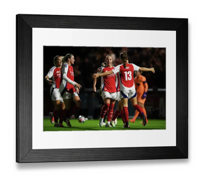 Framed Print : Arsenal v BK Hacken: UEFA Women's Champions League 2nd Round 2nd Leg Framed Print : Arsenal v BK Hacken: UEFA Women's Champions League 2nd Round 2nd Leg