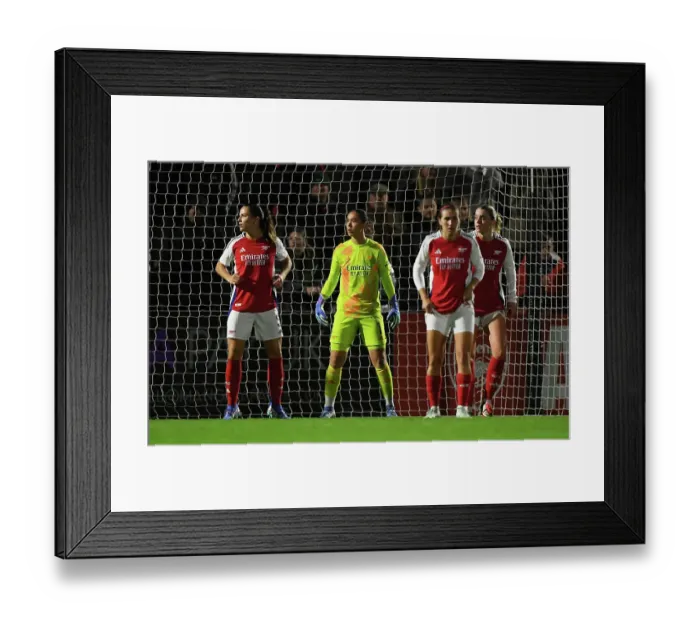 Framed Print : Arsenal v BK Hacken: UEFA Women's Champions League 2nd Round 2nd Leg