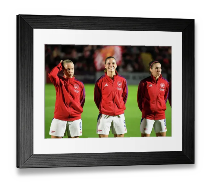 Framed Print : Arsenal v Hacken: UEFA Women's Champions League 2nd Round 2nd Leg