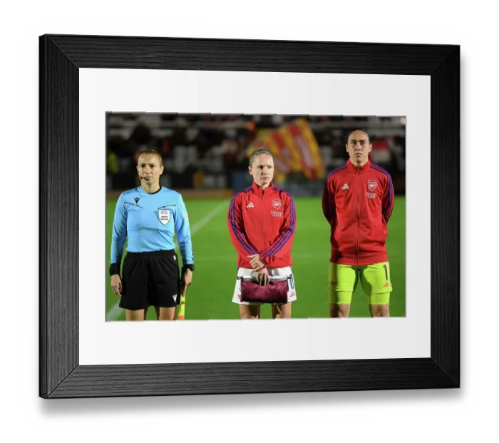 Framed Print : Arsenal v Hacken: UEFA Women's Champions League 2nd Round 2nd Leg