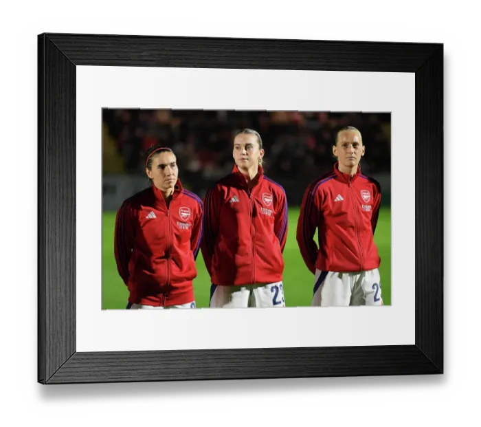 Framed Print : Arsenal v Hacken: UEFA Women's Champions League 2nd Round 2nd Leg