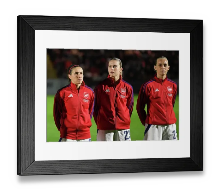 Framed Print : Arsenal v BK Hacken: UEFA Women's Champions League 2nd Round 2nd Leg
