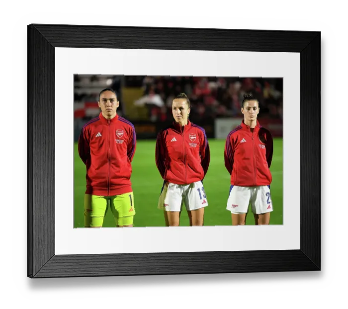 Framed Print : Arsenal v Hacken: UEFA Women's Champions League 2nd Round 2nd Leg
