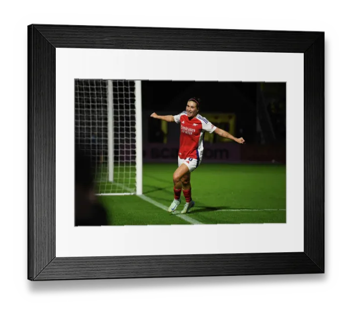 Framed Print : Arsenal v BK Hacken: UEFA Women's Champions League 2nd Round 2nd Leg