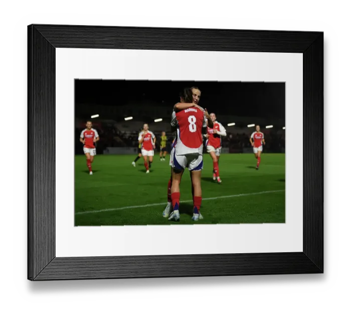 Framed Print : Arsenal v Hacken: UEFA Women's Champions League 2nd Round 2nd Leg