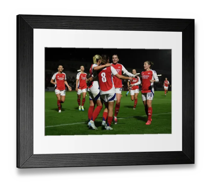 Framed Print : Arsenal v Hacken: UEFA Women's Champions League 2nd Round 2nd Leg