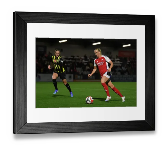Framed Print : Arsenal v Hacken: UEFA Women's Champions League 2nd Round 2nd Leg