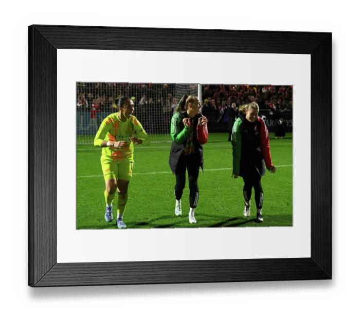 Framed Print : Arsenal v Hacken: UEFA Women's Champions League 2nd Round 2nd Leg