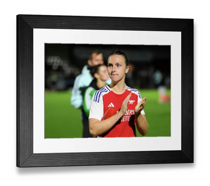 Framed Print : Arsenal v Hacken: UEFA Women's Champions League 2nd Round 2nd Leg