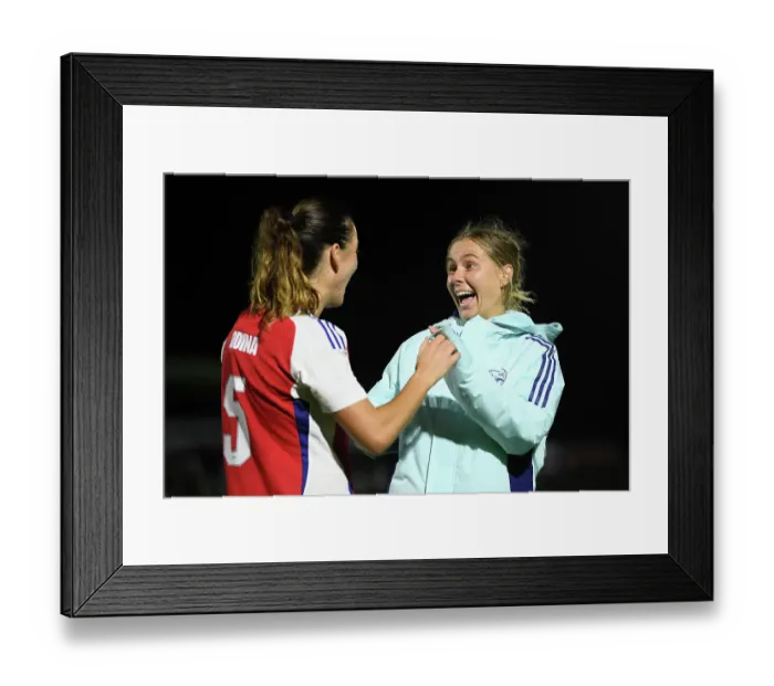 Framed Print : Arsenal v Hacken: UEFA Women's Champions League 2nd Round 2nd Leg