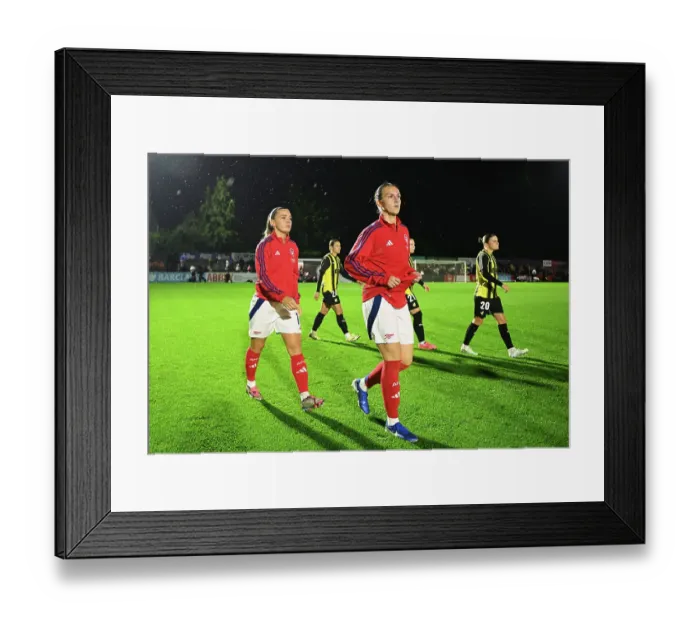 Framed Print : Arsenal v BK Hacken: UEFA Women's Champions League 2nd Round 2nd Leg