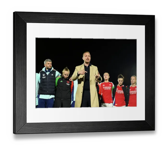 Framed Print : Arsenal v BK Hacken: UEFA Women's Champions League 2nd Round 2nd Leg