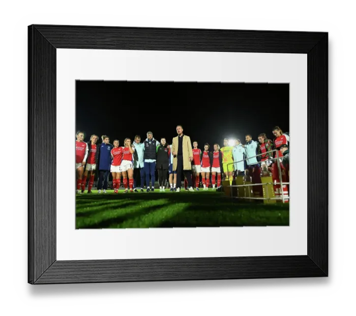 Framed Print : Arsenal v Hacken: UEFA Women's Champions League 2nd Round 2nd Leg