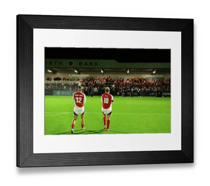 Framed Print : Arsenal v Hacken: UEFA Women's Champions League 2nd Round 2nd Leg