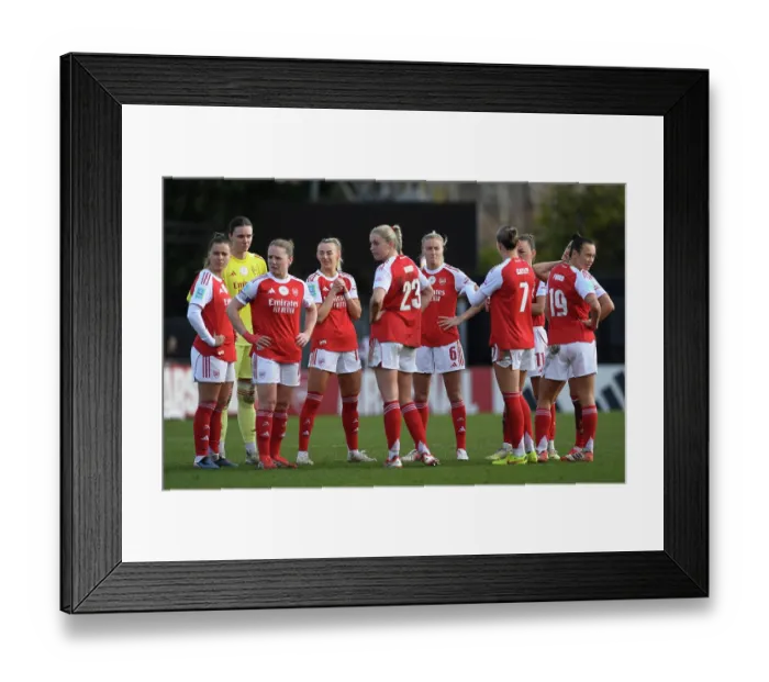 Framed Print : Arsenal v Manchester City - Barclays Women's Super League LONDON, ENGLAND - SEPTEMBER 22: Jonas Eidevall manager of Arsenal during the Barclays Women's Super League match between Arsenal