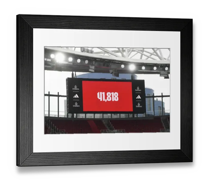 Framed Print : Arsenal v Manchester City - Barclays Women's Super League LONDON, ENGLAND - SEPTEMBER 22: during the Barclays Women's Super League match between Arsenal and Manchester City at Emirates Stadium on September 22, 2024 in London, England
