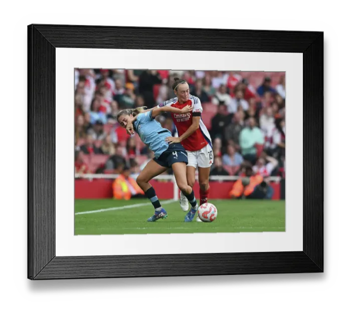 Framed Print : Arsenal v Manchester City - Barclays Women's Super League