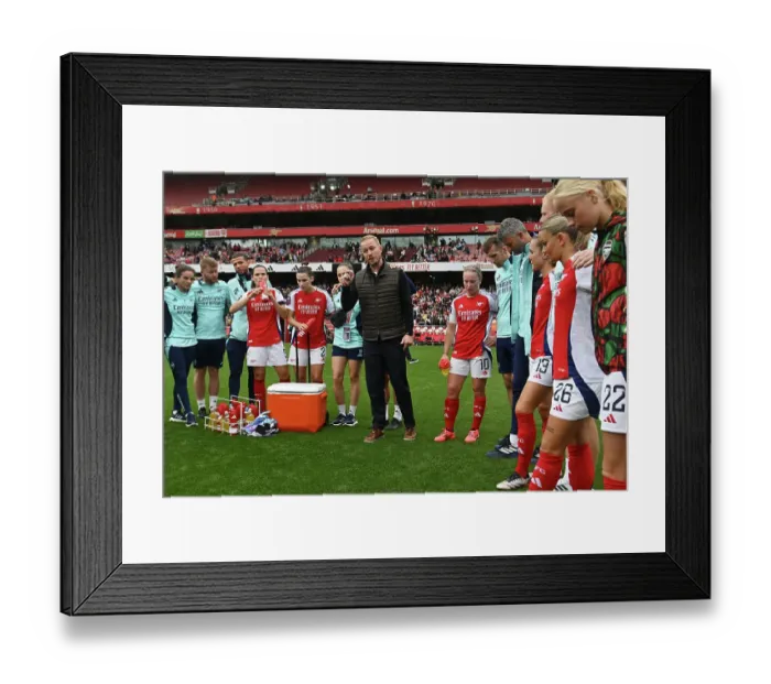 Framed Print : Arsenal v Manchester City - Barclays Women's Super League LONDON, ENGLAND - SEPTEMBER 22: Jonas Eidevall manager of Arsenal during the Barclays Women's Super League match between Arsenal Framed Print : Arsenal v Manchester City - Barclays Women's Super League LONDON, ENGLAND - SEPTEMBER 22: Jonas Eidevall manager of Arsenal during the Barclays Women's Super League match between Arsenal