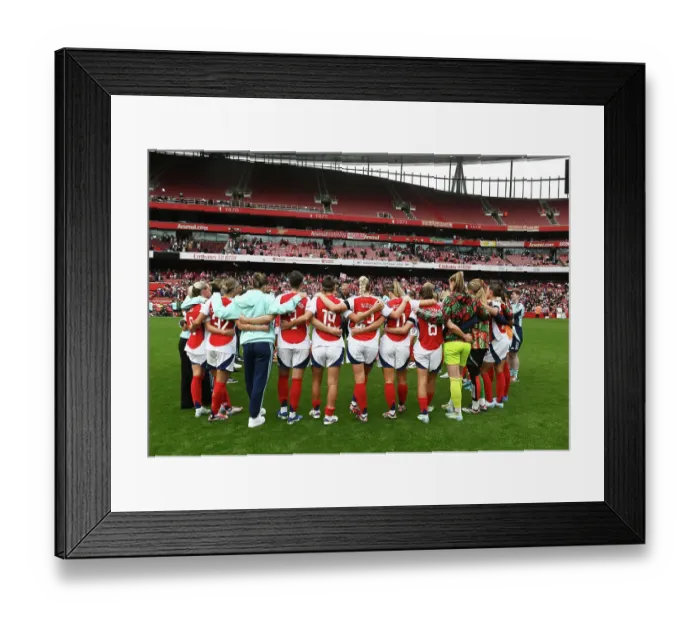 Framed Print : Arsenal v Manchester City - Barclays Women's Super League LONDON, ENGLAND - SEPTEMBER 22: during the Barclays Women's Super League match between Arsenal and Manchester City at Emirates Stadium on September 22, 2024 in London, England Framed Print : Arsenal v Manchester City - Barclays Women's Super League LONDON, ENGLAND - SEPTEMBER 22: during the Barclays Women's Super League match between Arsenal and Manchester City at Emirates Stadium on September 22, 2024 in London, England