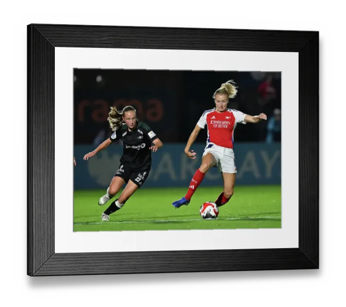 Framed Print : Arsenal v Rosenborg: UEFA Women's Champions League First Round Mini-Tournament Final
