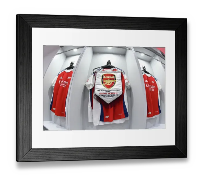 Framed Print : Arsenal v Rosenborg: UEFA Women's Champions League First Round Mini-Tournament Final