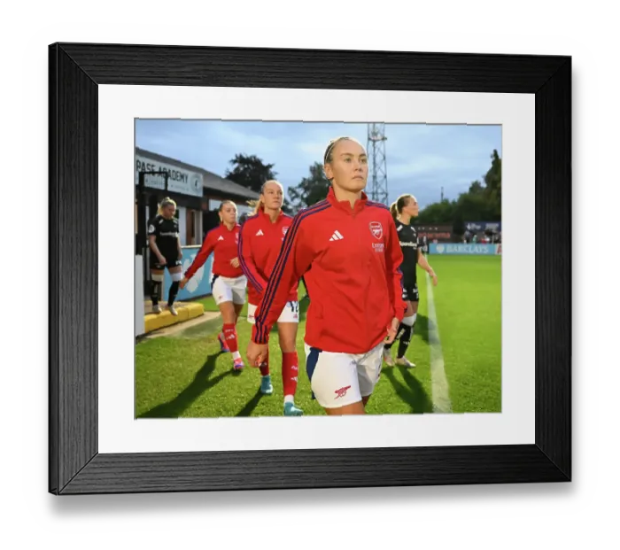 Framed Print : Arsenal v Rosenborg: UEFA Women's Champions League First Round Mini-Tournament Final