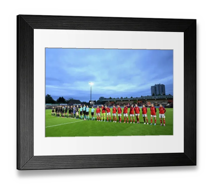 Framed Print : Arsenal v Rosenborg: UEFA Women's Champions League First Round Mini-Tournament Final