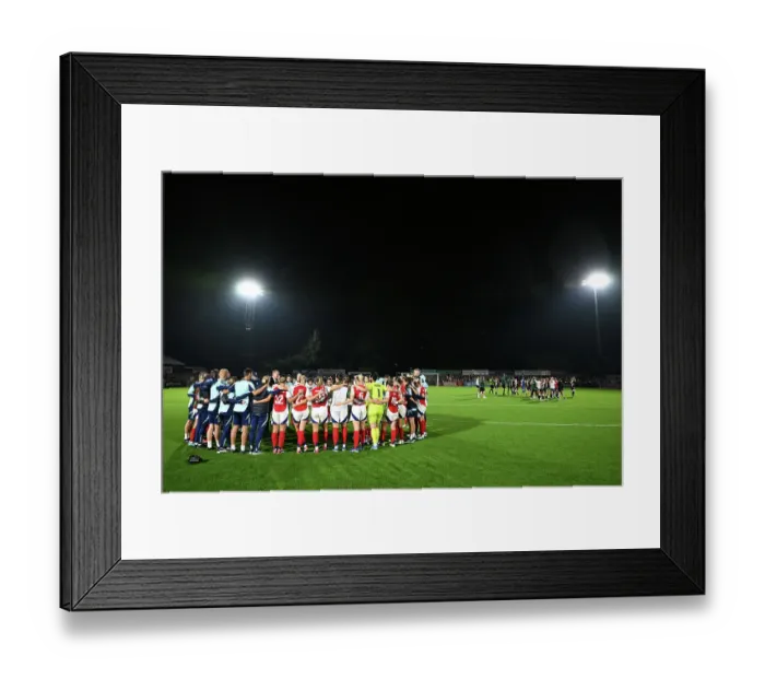 Framed Print : Arsenal v Rosenborg: UEFA Women's Champions League First Round Mini-Tournament Final