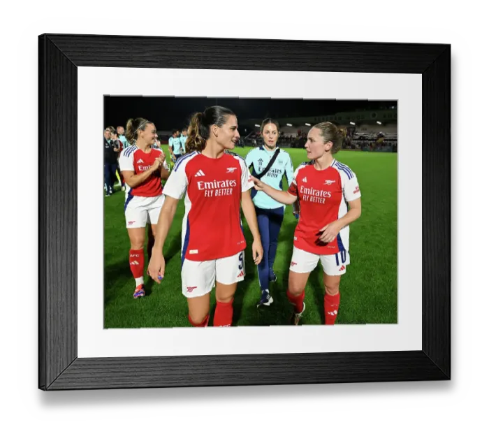 Framed Print : Arsenal v Rosenborg: UEFA Women's Champions League First Round Mini-Tournament Final