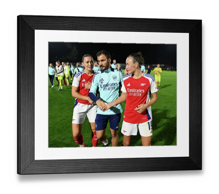 Framed Print : Arsenal v Rosenborg: UEFA Women's Champions League First Round Mini-Tournament Final