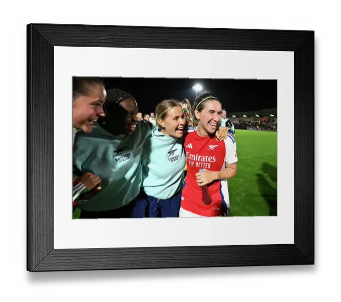 Framed Print : Arsenal v Rosenborg: UEFA Women's Champions League First Round Mini-Tournament Final Framed Print : Arsenal v Rosenborg: UEFA Women's Champions League First Round Mini-Tournament Final