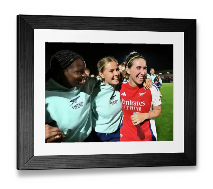 Framed Print : Arsenal v Rosenborg: UEFA Women's Champions League First Round Mini-Tournament Final