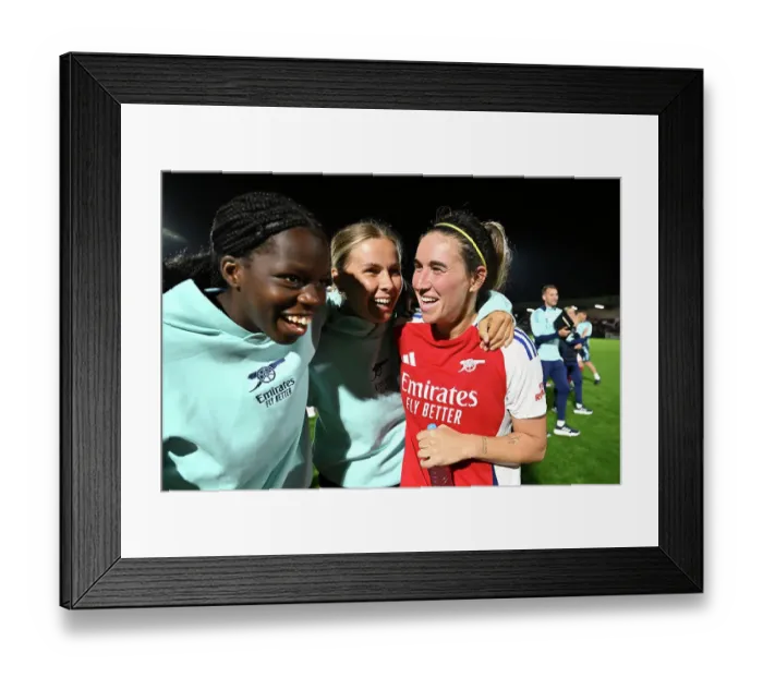 Framed Print : Arsenal v Rosenborg: UEFA Women's Champions League First Round Mini-Tournament Final