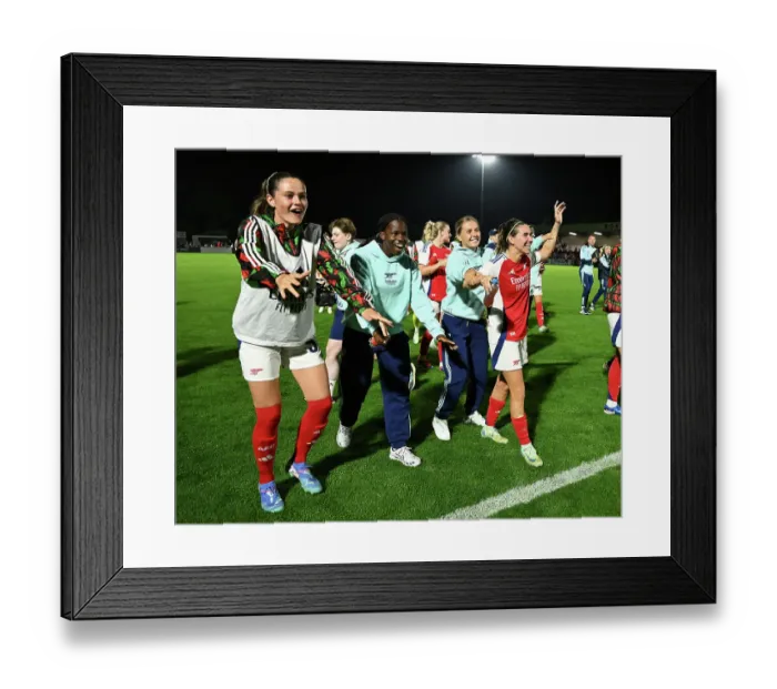 Framed Print : Arsenal v Rosenborg: UEFA Women's Champions League First Round Mini-Tournament Final