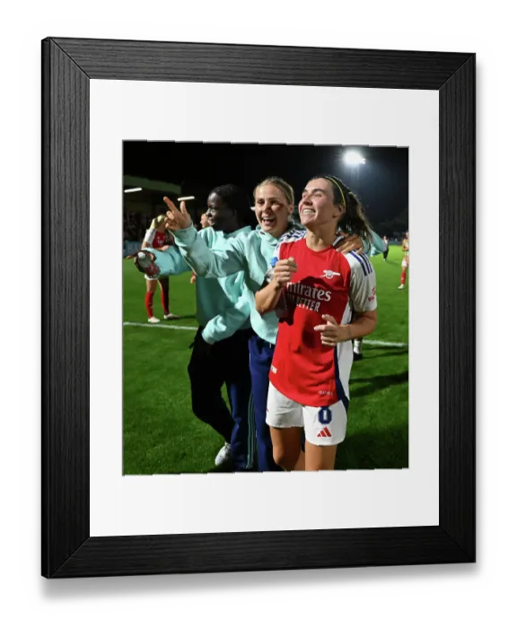 Framed Print : Arsenal v Rosenborg: UEFA Women's Champions League First Round Mini-Tournament Final