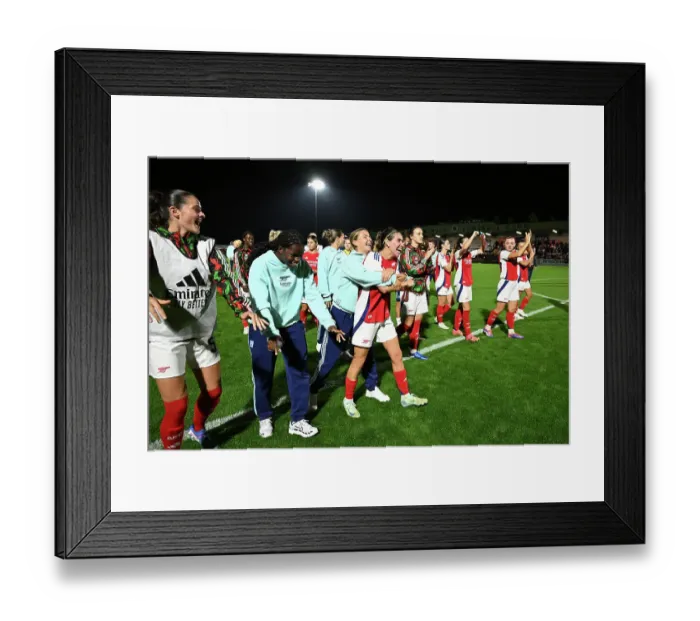 Framed Print : Arsenal v Rosenborg: UEFA Women's Champions League First Round Mini-Tournament Final
