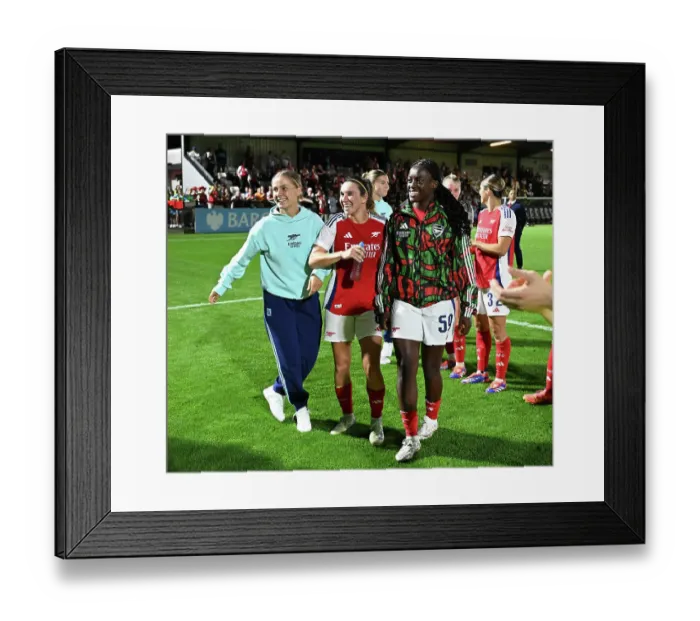 Framed Print : Arsenal v Rosenborg: UEFA Women's Champions League First Round Mini-Tournament Final