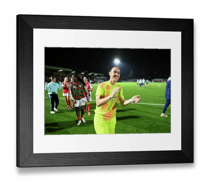 Framed Print : Arsenal v Rosenborg: UEFA Women's Champions League First Round Mini-Tournament Final