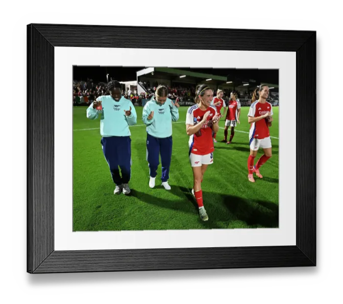 Framed Print : Arsenal v Rosenborg: UEFA Women's Champions League First Round Mini-Tournament Final