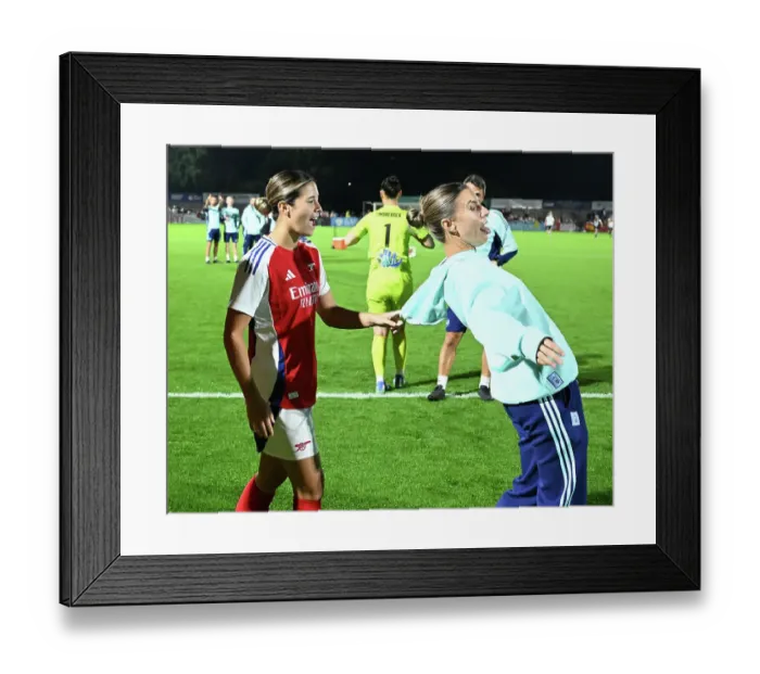 Framed Print : Arsenal v Rosenborg: UEFA Women's Champions League First Round Mini-Tournament Final Framed Print : Arsenal v Rosenborg: UEFA Women's Champions League First Round Mini-Tournament Final