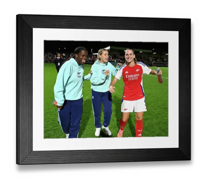 Framed Print : Arsenal v Rosenborg: UEFA Women's Champions League First Round Mini-Tournament Final