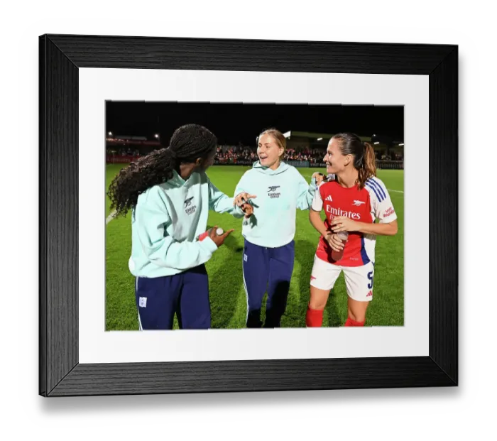 Framed Print : Arsenal v Rosenborg: UEFA Women's Champions League First Round Mini-Tournament Final Framed Print : Arsenal v Rosenborg: UEFA Women's Champions League First Round Mini-Tournament Final